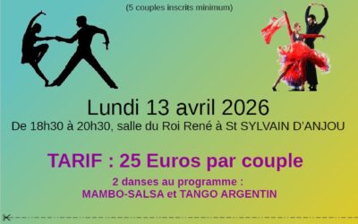 Stage Danse de Couple Lundi 13 avril